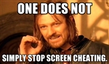 One does not simply stop screen cheating mordor boromir